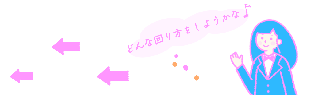 どんな回り方をしようかな