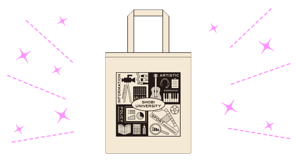 トートバッグとボールペン