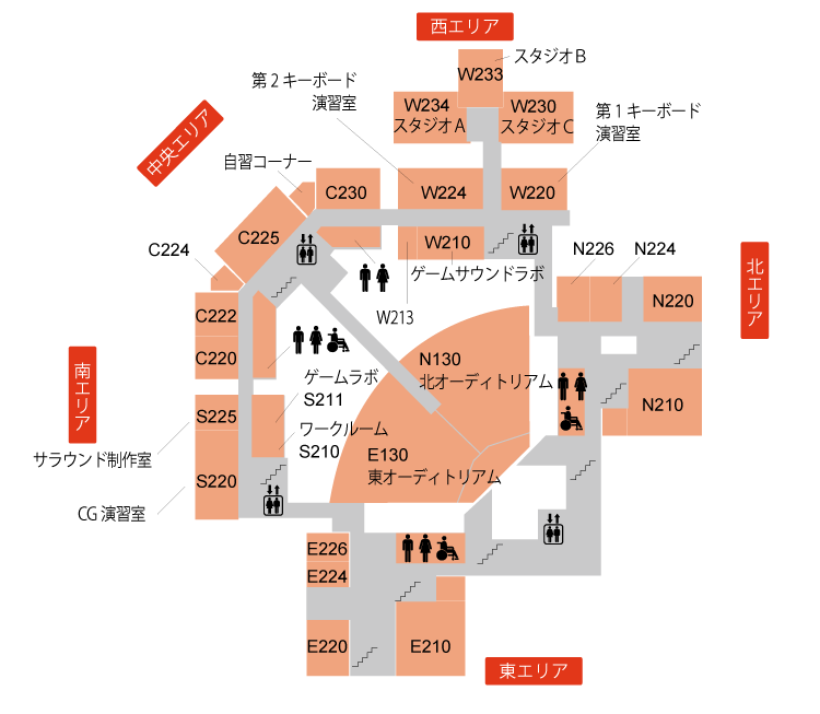 教室棟2階 